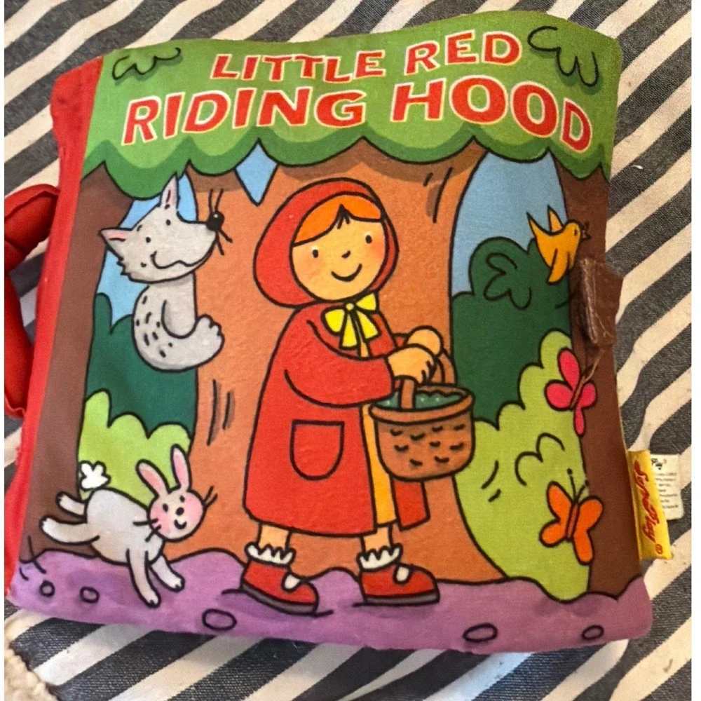 SoftPlay Little Red Riding Hood Cloth Soft Book 2006 Plush Sensory Baby Toy